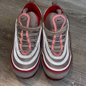 Nike vapor max 97s atmosphere grey university red